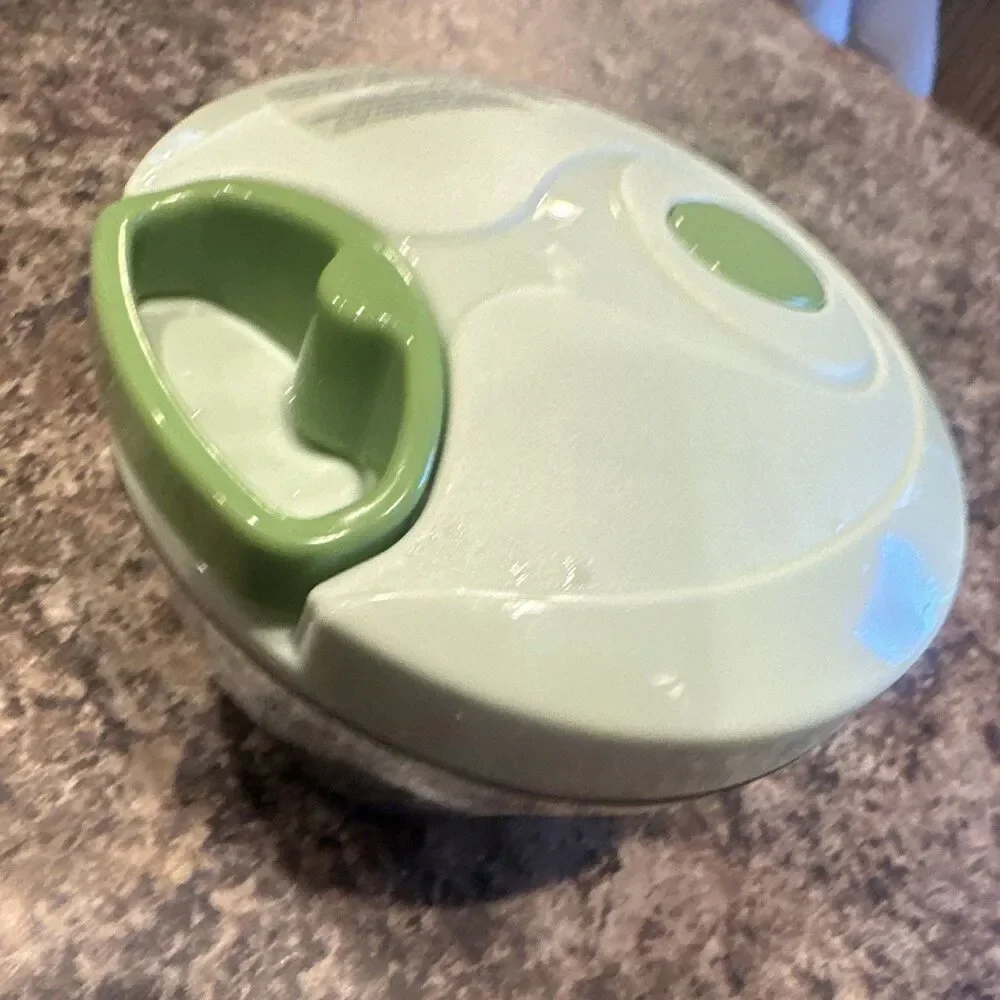Chopare Manual Pull Food Chopper 2 Cup Green Clear Bowl Hand Vegetable Chopper